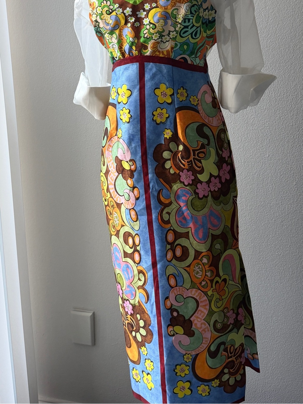 Alemais Dreamer Corset Multicolor Floral Print Midi Dress - Picture 7 of 9